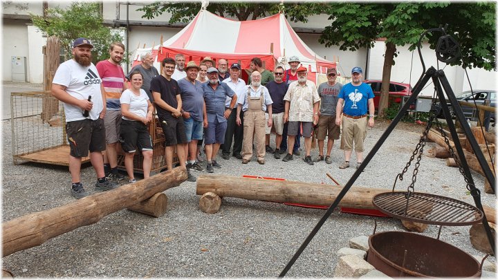 Frundsbergfest 2023 - Lagerbau