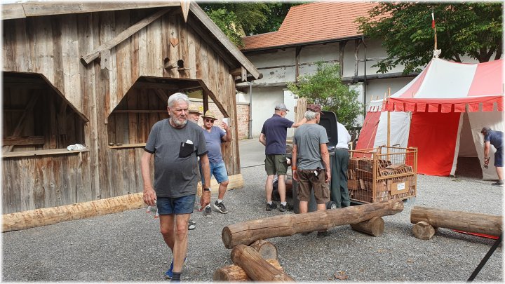 Frundsbergfest 2023 - Lagerbau